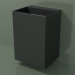 modello 3D Lavabo sospeso (03UN36303, Deep Nocturne C38, L 60, P 50, H 85 cm) - anteprima