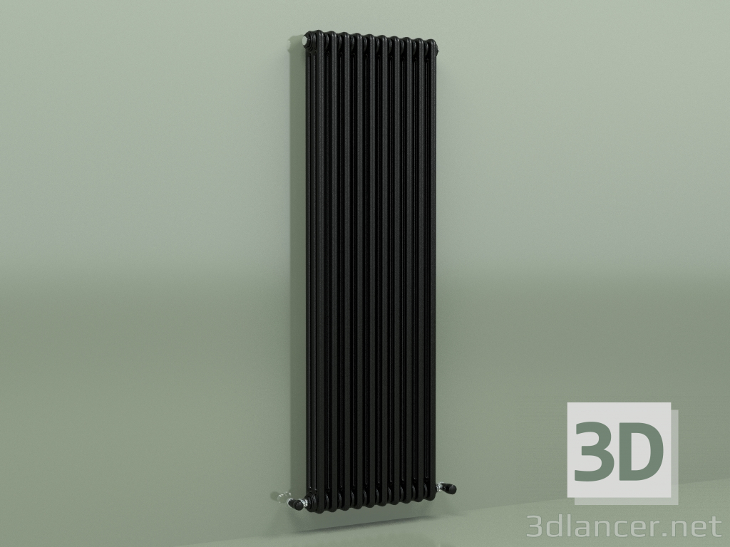 modèle 3D Radiateur TESI 3 (H 1500 10EL, Noir - RAL 9005) - preview