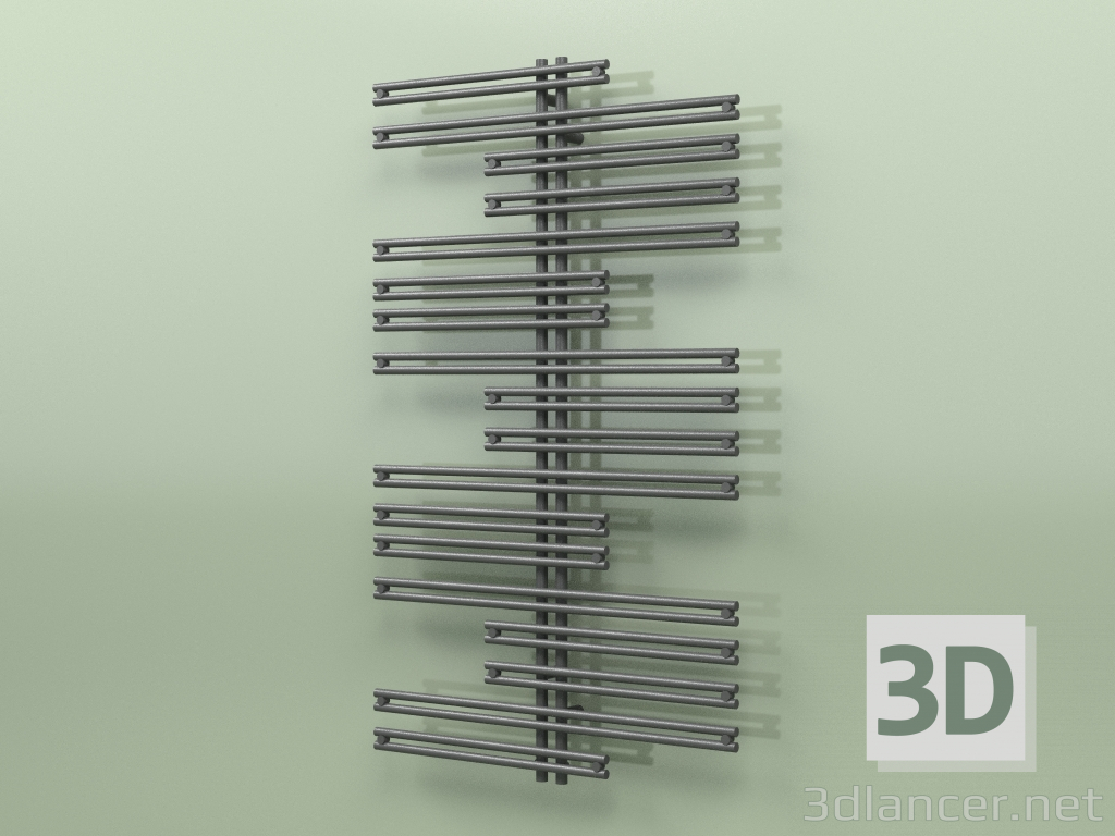 3D modeli Isıtmalı havlu askısı - Kea (1500 x 900, RAL - 9005) - önizleme