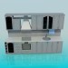 3D modeli Mutfak duvar ünitesi - önizleme