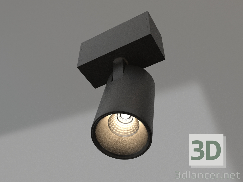 3D Modell Lampe MAG-SPOT-45-R85-7W Day4000 (BK, 24 Grad, 24V) - Vorschau