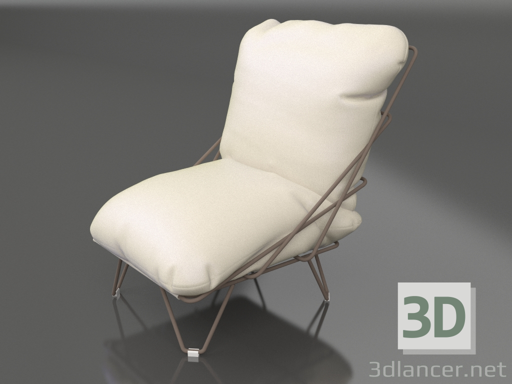 modello 3D Poltrona (Bronzo) - anteprima
