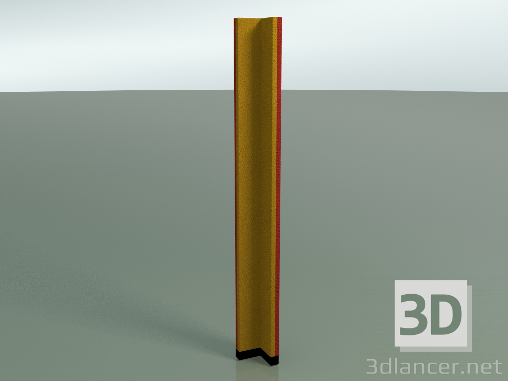 3D modeli Köşe paneli 6416 (90 °, 132,5 x 13 cm, iki tonlu) - önizleme