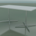3d model Rectangular table with a double base 5527, 5507 (H 74 - 79x179 cm, White, LU1) - preview