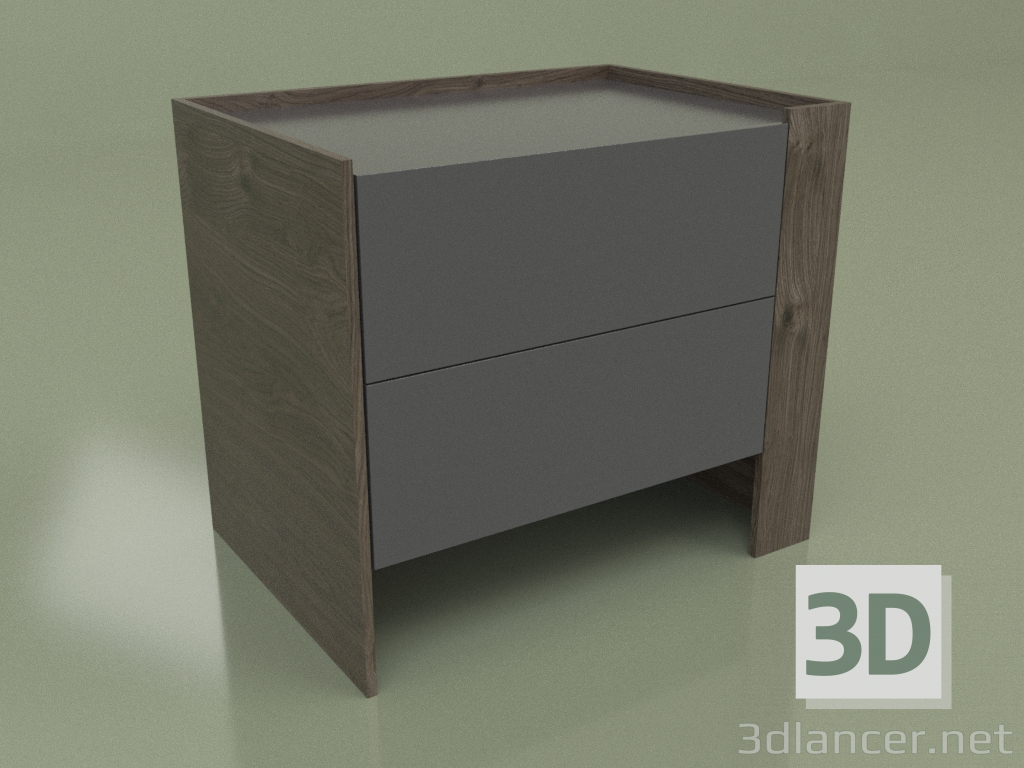 modèle 3D Table de chevet CN 200 (Moka, Anthracite) - preview