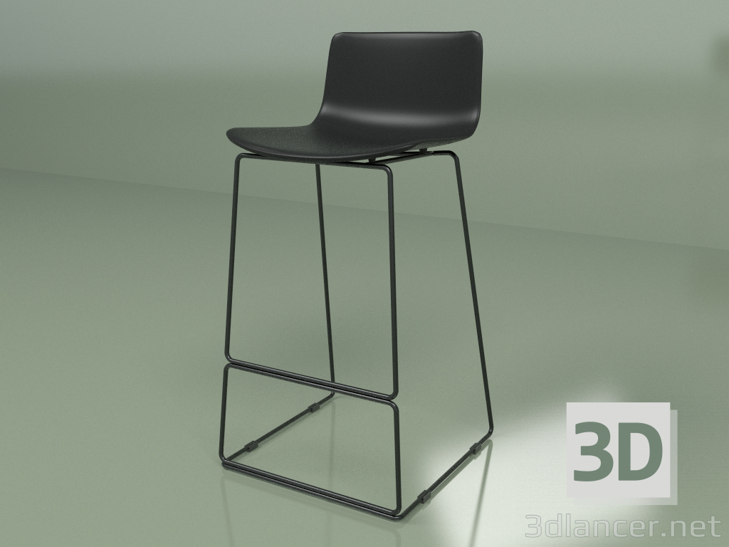 3d модель Барный стул Neo (черный) – превью