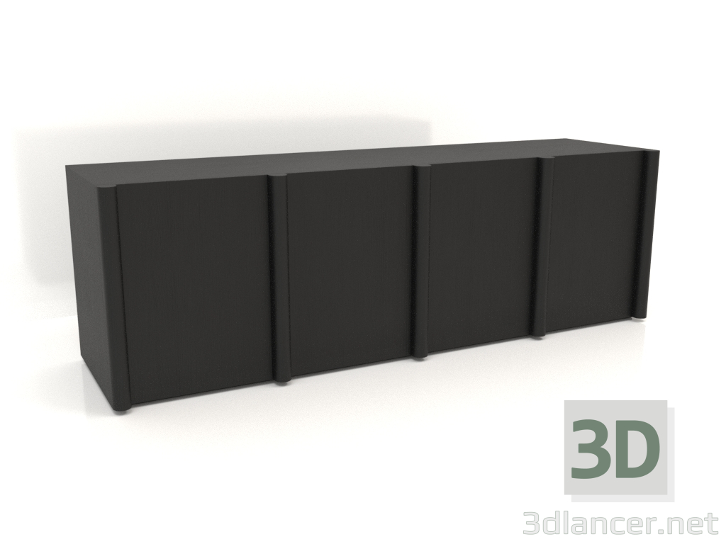 3 डी मॉडल साइडबोर्ड मेगावाट 05 (2465х667х798, लकड़ी काला) - पूर्वावलोकन