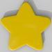 3d model simple star rounded corners - preview