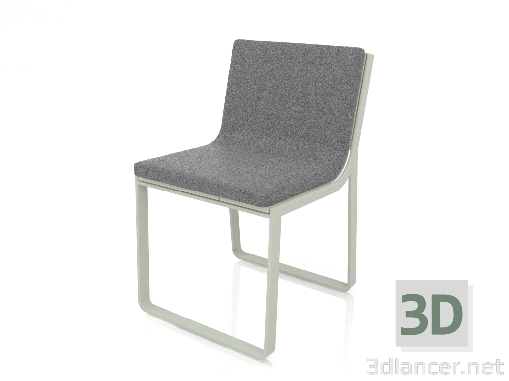 modello 3D Sedia da pranzo (Grigio cemento) - anteprima