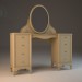 3D modeli Fahişe (ABD) tuvalet Masası - önizleme