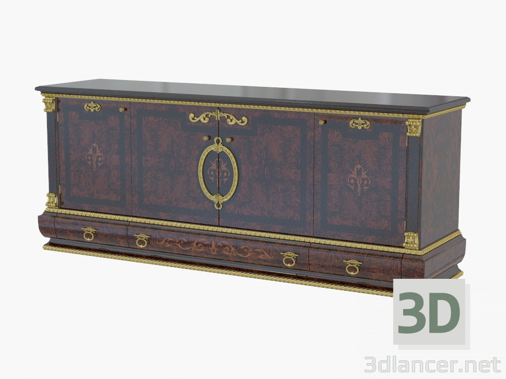 3d model Chest of drawers in classical style 1603 - preview