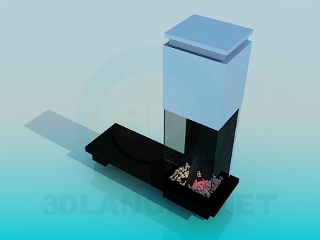 3d model Fireplace - preview 3d model Fireplace - preview