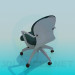 3d model Office chair with wheels - preview