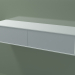 modello 3D Doppio cassetto (8AUEAA02, Glacier White C01, HPL P03, L 120, P 36, H 24 cm) - anteprima