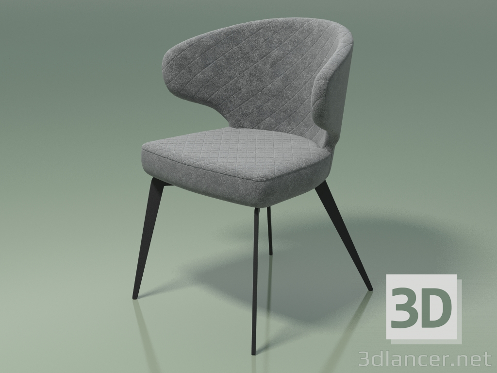 modèle 3D Chaise de salle à manger Keen (111700, gris huile) - preview