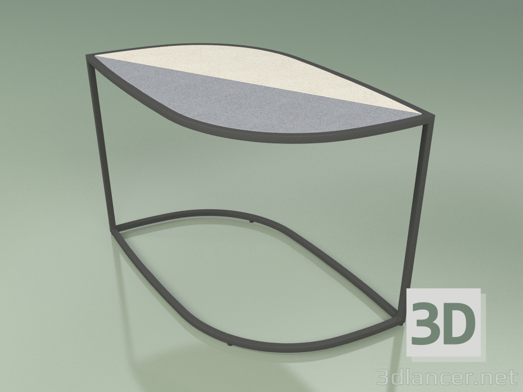 modèle 3D Table d'appoint 001 (Gres Fog-Ivory, Metal Smoke) - preview