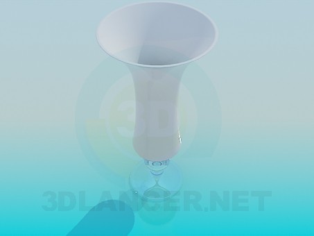 3d model Vase in the form of a glass - preview