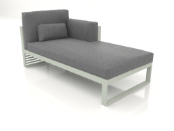 Modular sofa, section 2 right, high back (Cement gray)