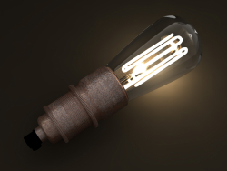 Еко-накидка з грушоподібної лампочкою 3D-модель
