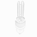 3d Eco-filament Pear shaped bulb 3D model model buy - render