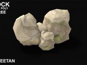 3D Rock - BASSO GAME POLY Asset