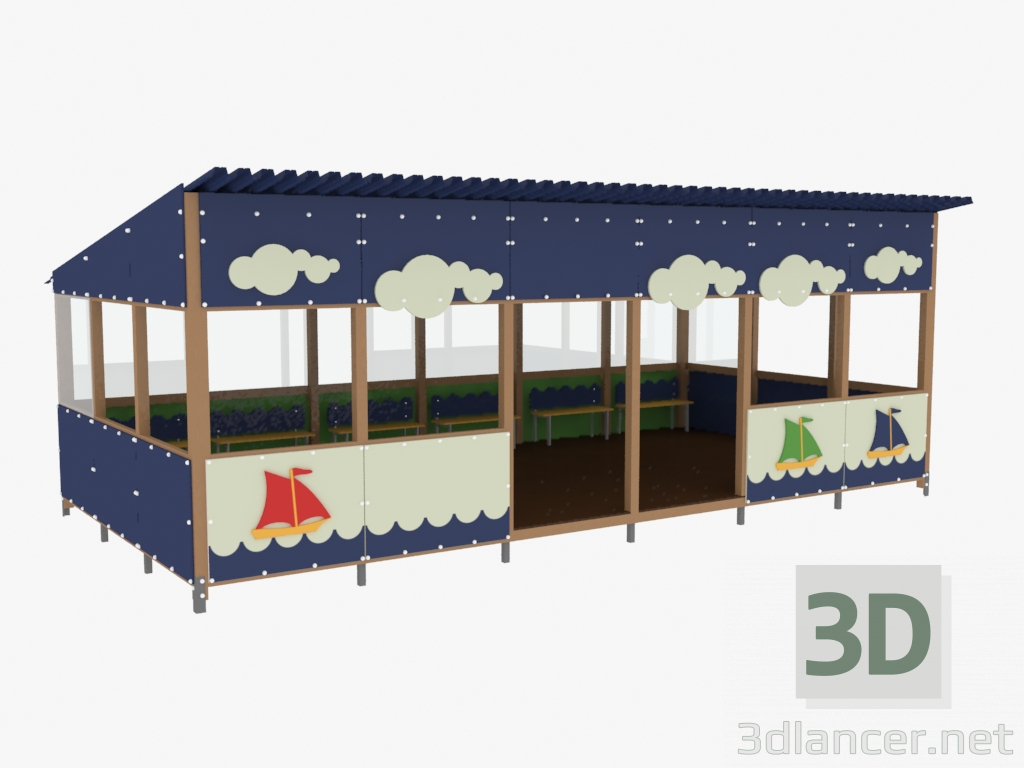 3D modeli Gölge gölgelik (4044) - önizleme