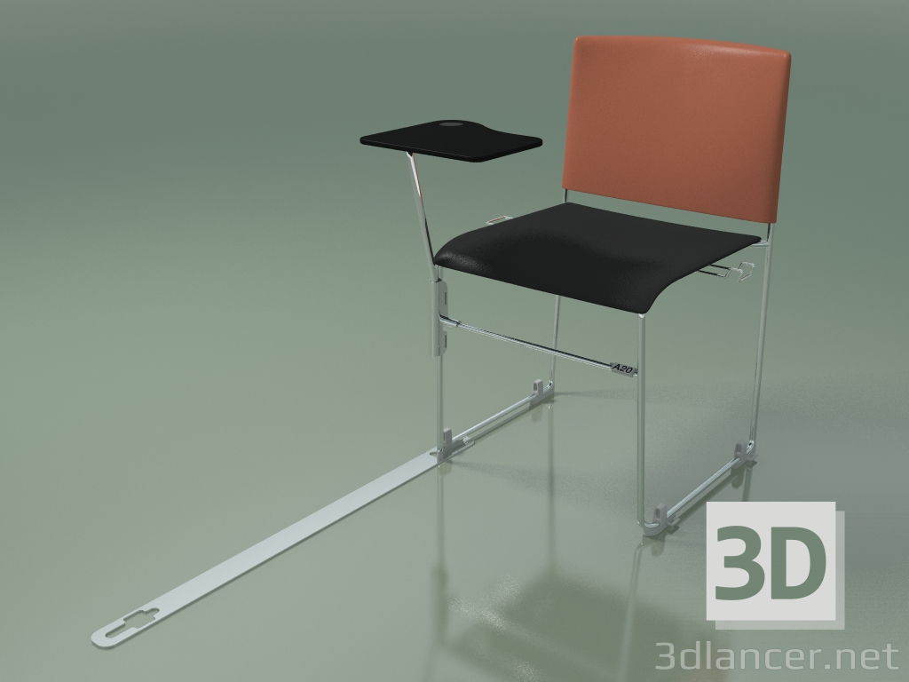 modèle 3D Chaise empilable avec accessoires 6600 (rouille polypropylène avec deuxième couleur, CRO) - preview