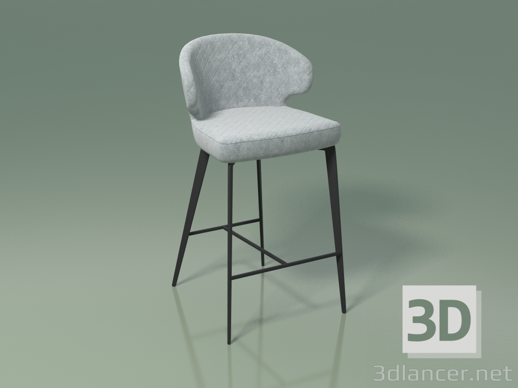 modello 3D Sedia da bar Keen (111879, grigio ombra) - anteprima