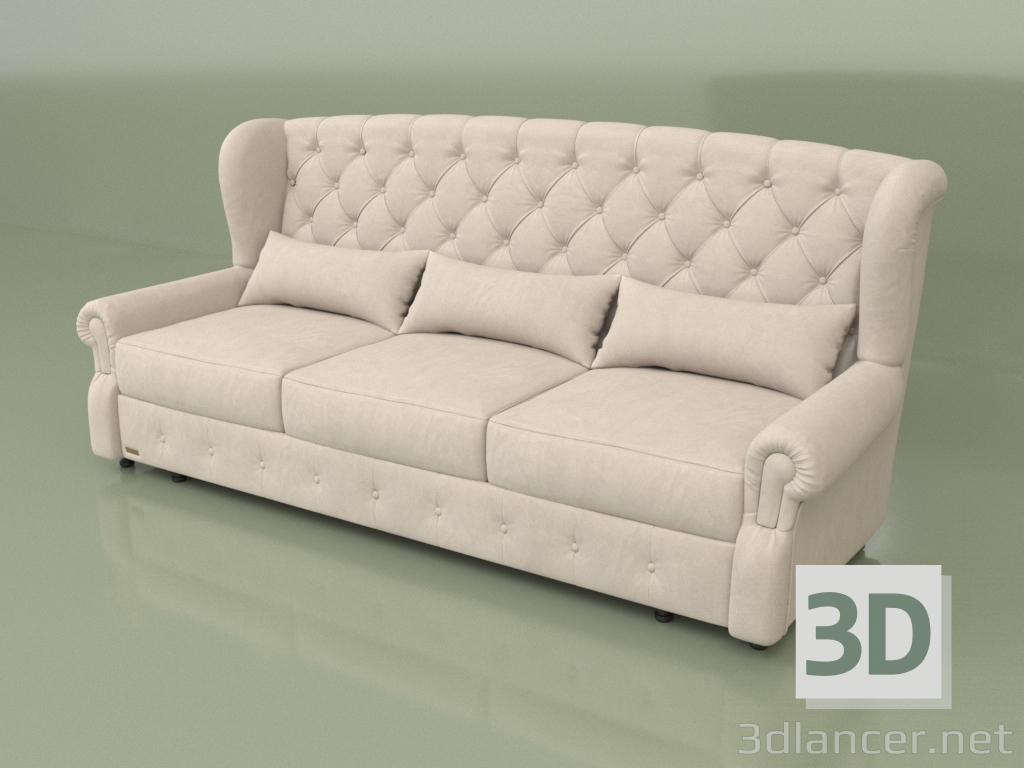 3d model Triple sofa Brussels - preview