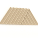 3d model 3D wall panel WEAVE (ivory) - preview