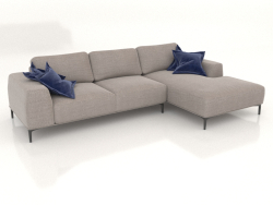 CLOUD sofa with ottoman (upholstery option 2)