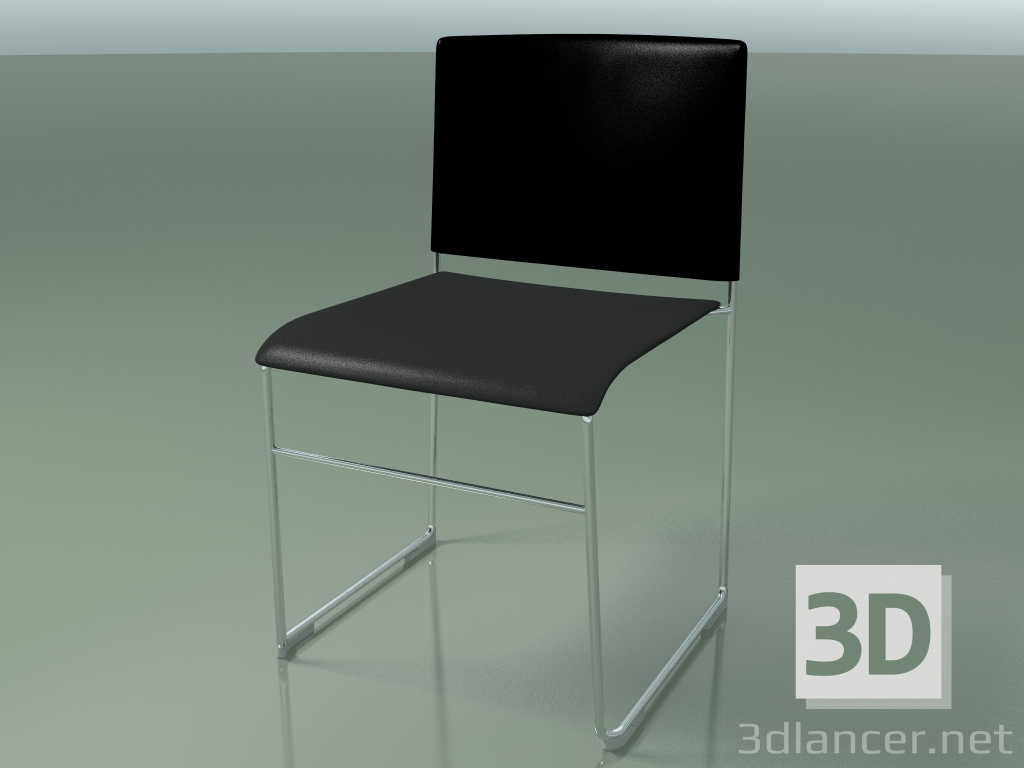 3D modeli İstiflenebilir sandalye 6600 (polipropilen Siyah ortak ikinci renk, CRO) - önizleme