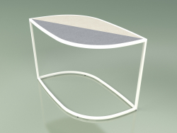 Table d'appoint 001 (Gres Fog-Ivory, Metal Milk)