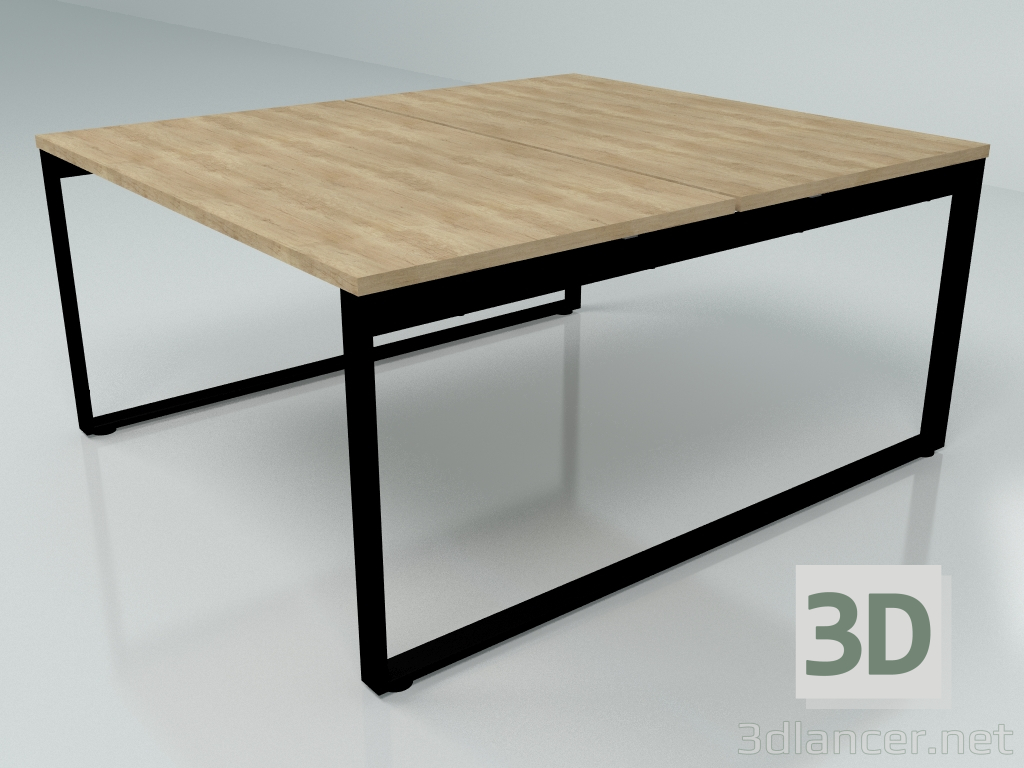 modello 3D Tavolo da lavoro Ogi Q Bench Slide BOQ33 (1400x1610) - anteprima