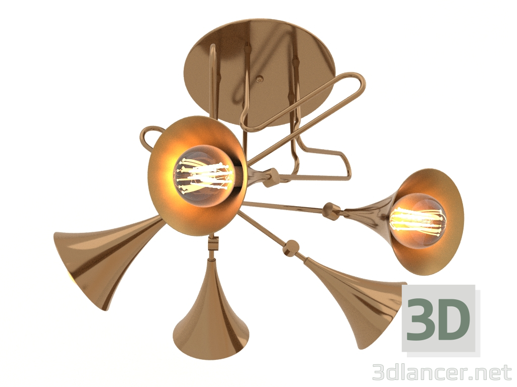 3d model Ceiling chandelier (5897) - preview
