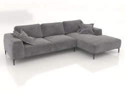 CLOUD sofa with ottoman (upholstery option 3)