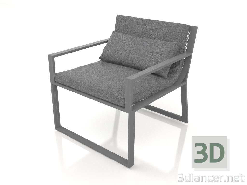 3d модель Клубное кресло (Anthracite) – превью