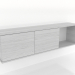 3d model Estantería colgante ESTANTE 7 (con 1 sección abierta a la derecha) 1400 mm (blanco RAL 9010) - vista previa
