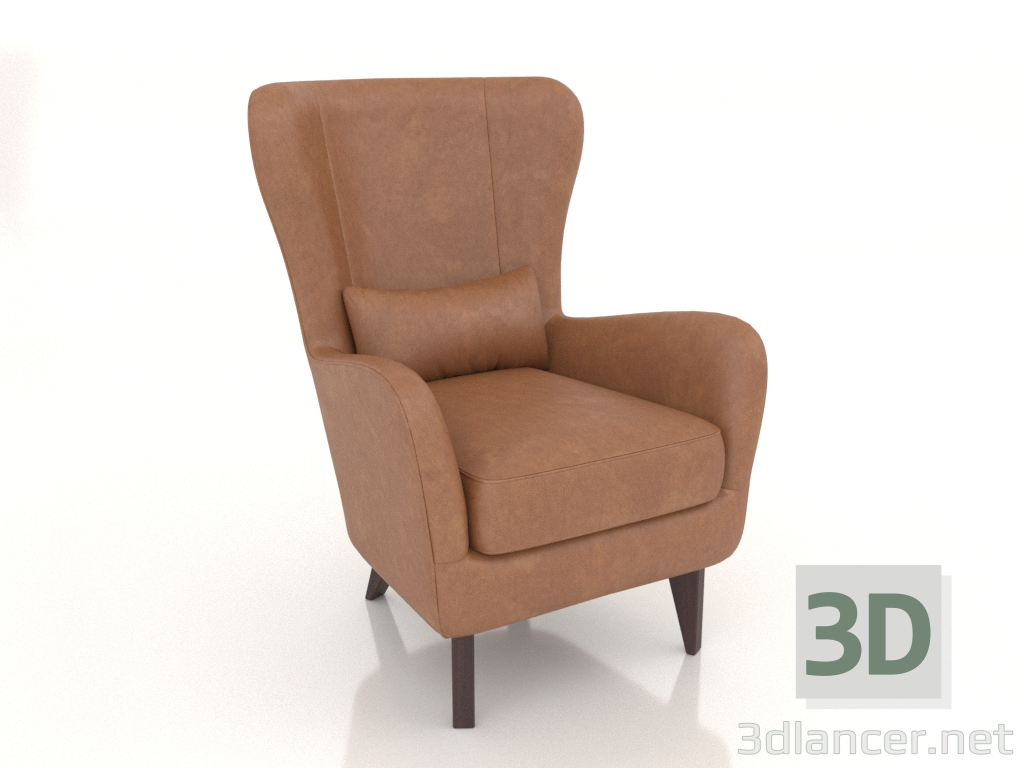 3 डी मॉडल लॉरेंस आर्मचेयर - पूर्वावलोकन