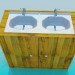 modèle 3D lavabo double - preview