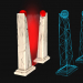 3D Modell 3D Portal Tor Konzept - Low Poly - Vorschau