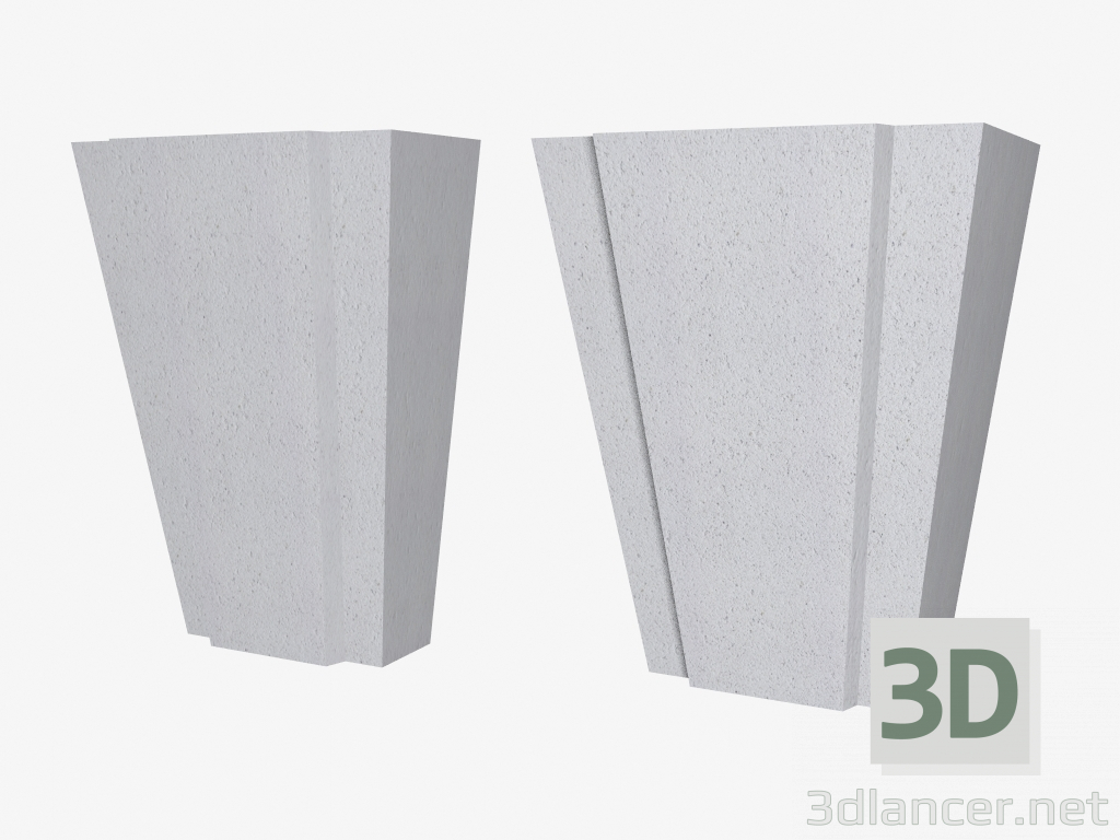 Modelo 3d Pedra angular (FZ34N, FZ35NM) - preview