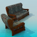 3d модель Кресло и диван – превью