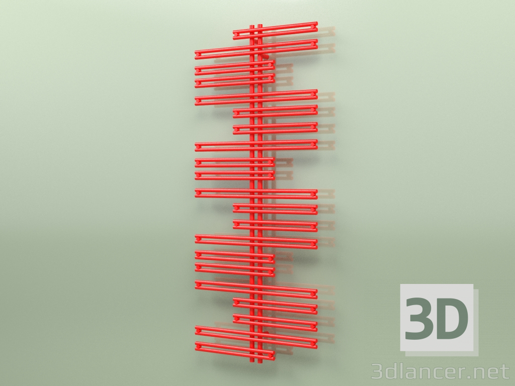 3D modeli Isıtmalı havlu askısı - Kea (1800 x 750, RAL - 3026) - önizleme