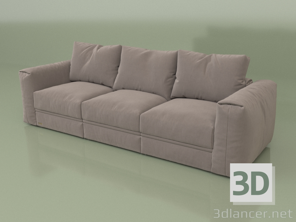 3D modeli Dallas üçlü koltuk - önizleme