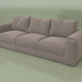 3d model Dallas three-seater sofa - preview