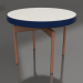 modello 3D Tavolino rotondo Ø60 (Blu notte, DEKTON Sirocco) - anteprima