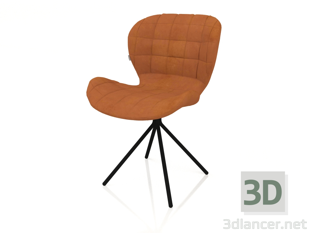modèle 3D Chaise OMG LL (marron) - preview