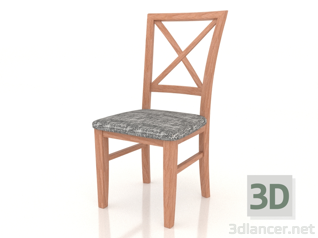 3d model Malta chair (Natural beech) - preview