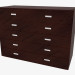 3d model Chest of 5 drawers Olimpo - preview
